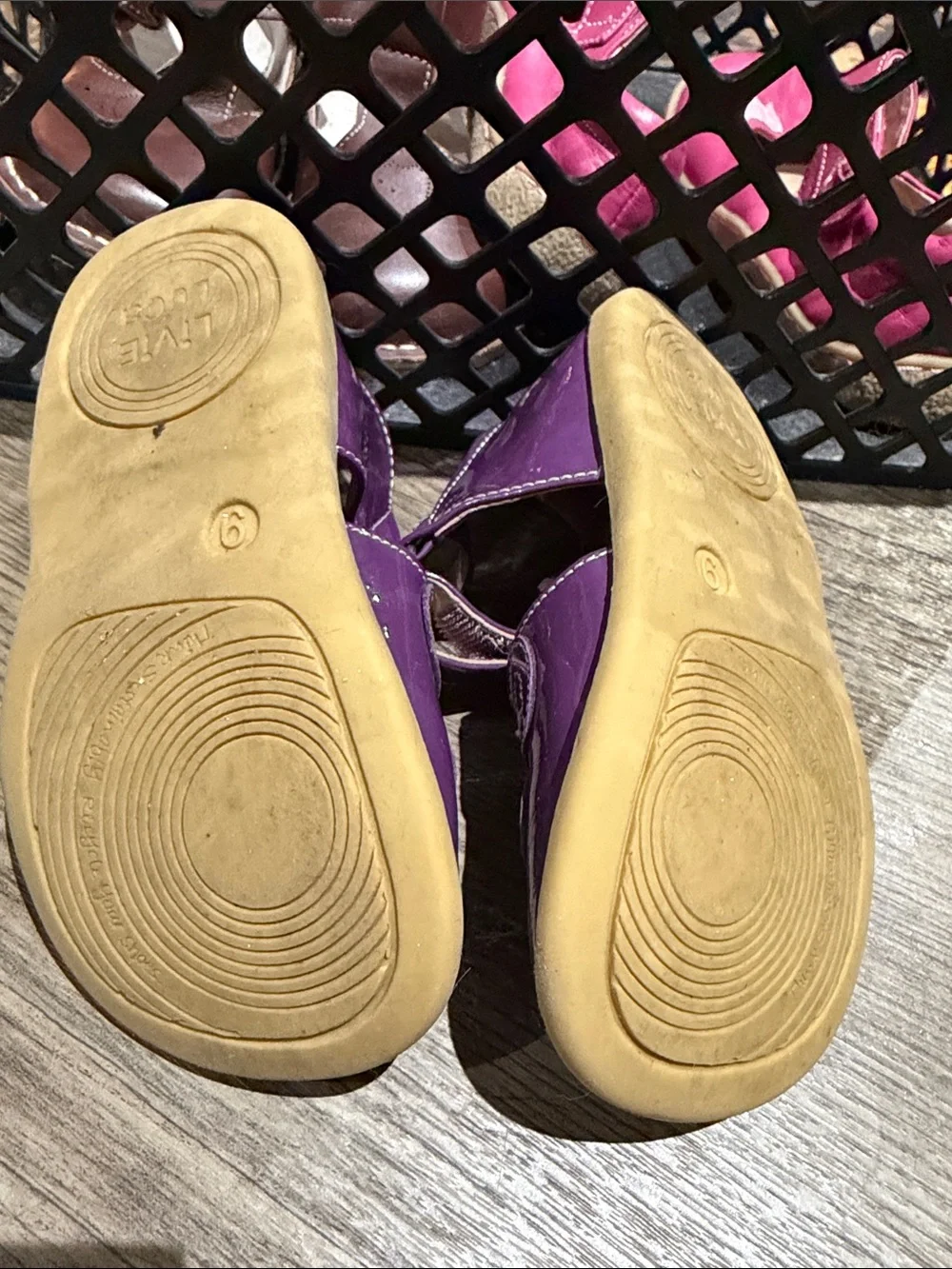 Livie & Luca Purple Patent Mary Jane Shoes